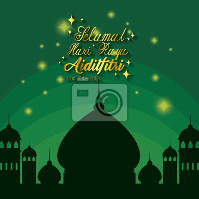 Bright green selamat hari raya ramadan poster or vector. 20+ Trend Terbaru Design Poster Hari Raya Aidilfitri ...
