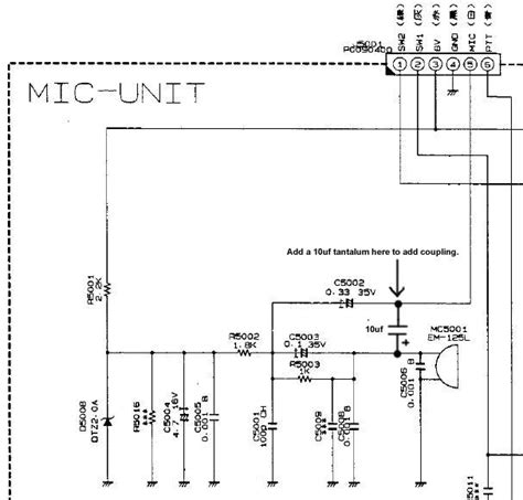 Yaesu Microphone Wiring Schematic Circuit Diagram