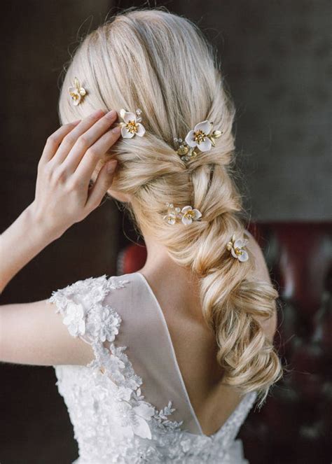 Bridal Hair Pins Set Of 5 Wedding Hair Pin Wedding Flower