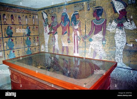 Interior Of Tutankhamun S Tomb At The Valley Of The Kings Luxor Egypt
