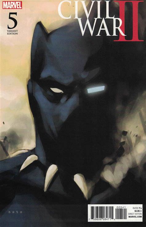 Civil War Ii 5 110 Phil Noto Black Panther Variant Marvel Anad 2016