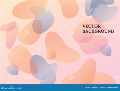 Abstract Background In Delicate Pastel Shades Pattern With Translucent
