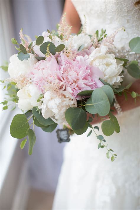 Romantic Wedding Pink Peonies White Peonies Pink Astilbe Silver