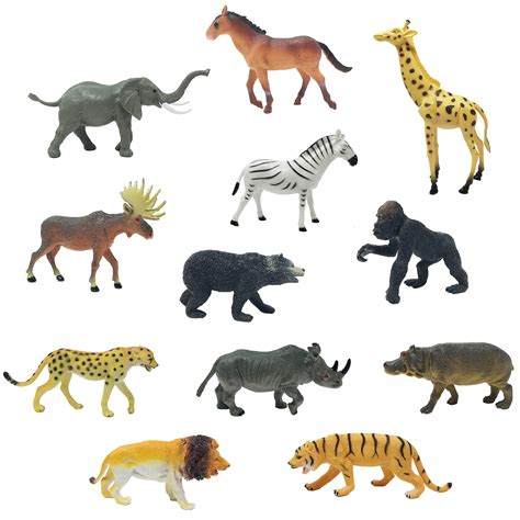 Buy Boley 12 Piece Jumbo Safari Animal Set Educational Zoo Animals