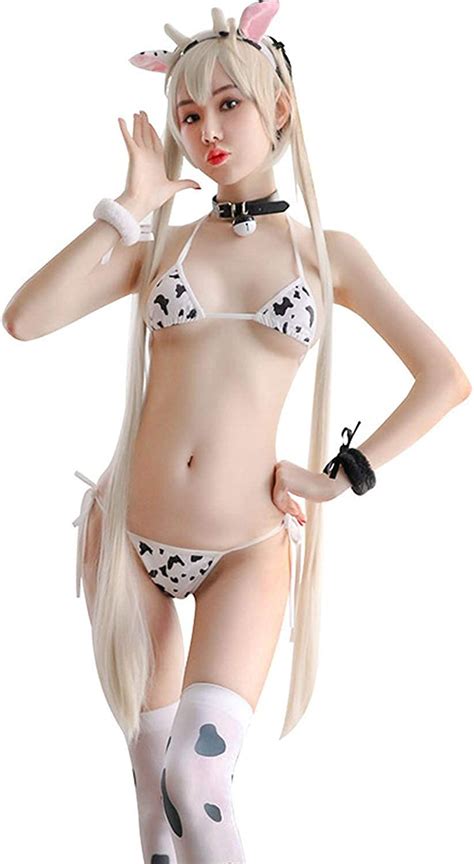 women sexy anime mini cow bikini lingerie one piece kawaii cosplay my xxx hot girl
