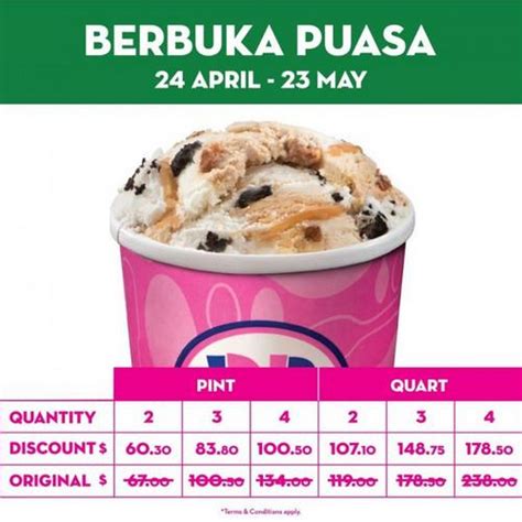 Never miss out on earning loyalty points for every purchase at our stores. 24 Apr-23 May 2020: Baskin Robbins Ramadan Berbuka Puasa ...