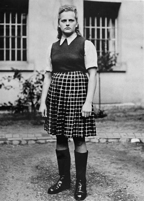 Close Up Of Irma Grese Known As The Bitch Of Belsen An Ss Wardress In Auschwitz Birkenau