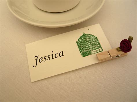 Looking for wedding place card ideas? Wedding Place Cards and Menu - Fonts In Use