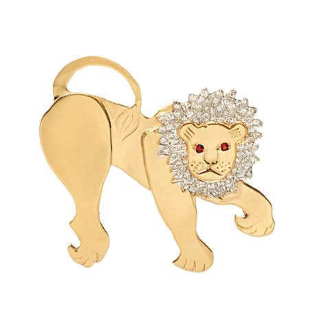 Mia Fonssagrives Solow Lion Rampant Brooch Available For Immediate Sale