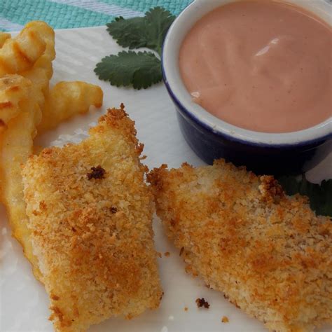 Parmesan Fish Sticks With Malt Vinegar Dipping Sauce Recipe Allrecipes