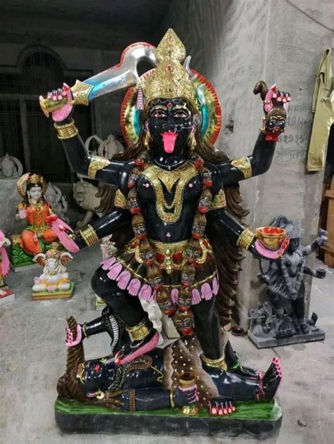 Painted Hindu Black Marble Kali Maa Statue For Temple Size 3 Feet At Best Price In Jaipur