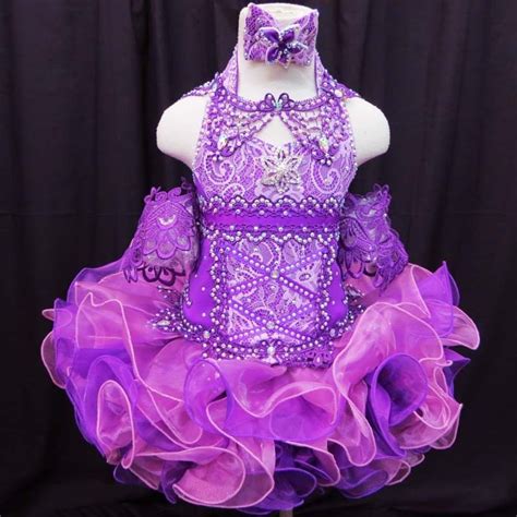 National State Pageant Dress Halter Style Glitz 6 12m 1 2 3 4 5 7