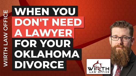 When You Dont Need A Lawyer For Your Oklahoma Divorce Youtube