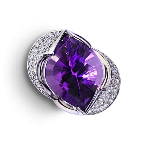 For example, a 1ct diamond ring can be bought for under £3,000 but with a diamond of a lower quality whereas a higher quality 1ct diamond ring can set you back over £10,000. Pave Diamond Amethyst Ring | Jewelry Designs