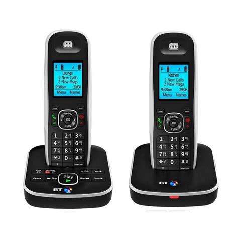 Bt 5510 Digital Cordless Dect Home Phone With Answering Machine Twin