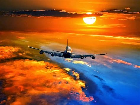 Amazing Airplane Sunset Airplane Photography Airplane Aviation