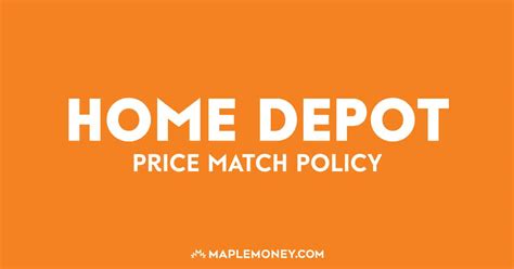 Gain perfect discounts with this home depot code. Home Depot Canada - Price Match Policy - MapleMoney