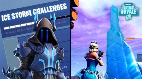 Fortnite How To Complete Destroy An Ice Shard And Deal Damage To The