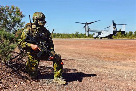 A Royal Australian Air Force Combat Controller During A Training