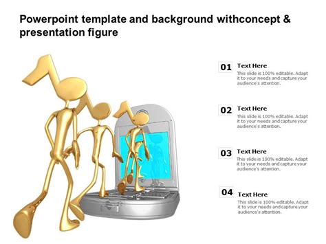 Template And Background With Concept And Presentation Figure Ppt