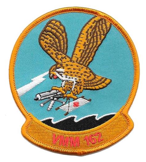 Vmm 162 Golden Eagles Vietnam Throwback Usmc Patch Military Uniform