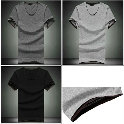 Fashion U Wide Neck Men Stylish 100 Cotton Wholesale Blank T Shirts