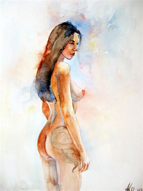 Naked Woman Art Nude Art Figure Painting Naked Woman Etsy