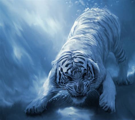 Blue Tiger Wallpapers Top Free Blue Tiger Backgrounds Wallpaperaccess