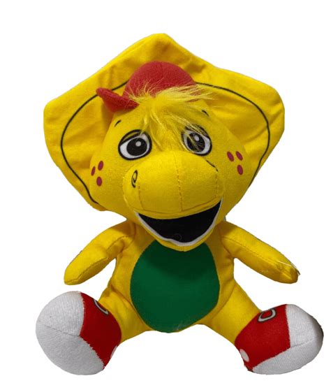 Barney And Friends Plush Toy Bj Yellow Dinosaur 7 Inch Tall