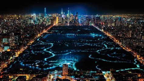 Download 1920x1080 Wallpaper New York City In Night Full