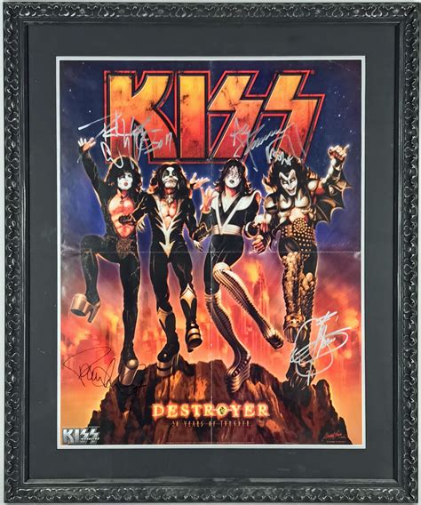 Lot Detail Kiss Group Signed Destroyer 30th Anniversary