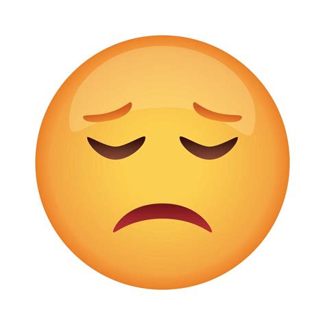 Sad Emoji Face Classic Flat Style Icon 2475774 Vector Art At Vecteezy