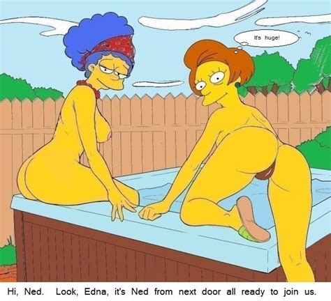 Rule 34 Ass Breasts Color Day Edna Krabappel Female Female Only Human Marge Simpson Multiple