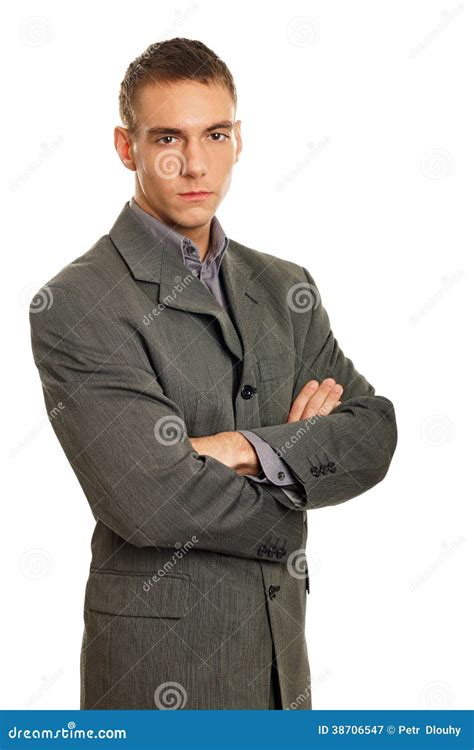 Young Businessman At A Suit Stock Image Image Of Portrait Male 38706547
