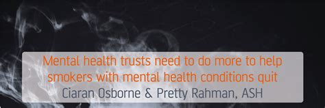 implementing smokefree policies in nhs mental health trusts equally well