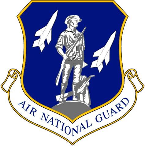 Air National Guard Logo Blue Background