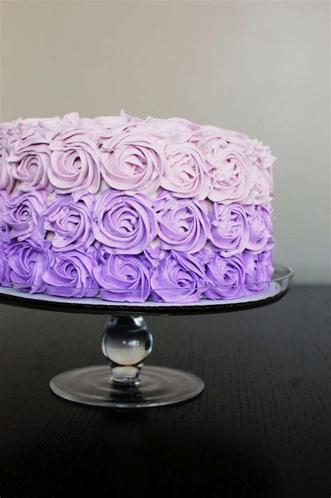 Purple Ombre Cake Beantown Baker