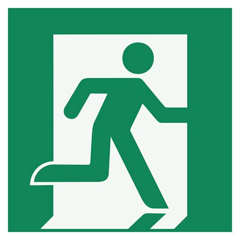 Emergency Exit Sign Right Hand Iso 7010 Baden Consulting