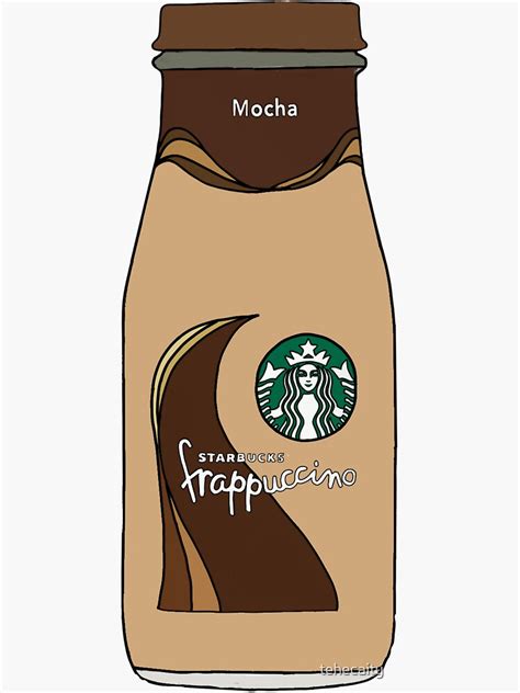 Glass Starbucks Mocha Frappuccino Sticker By Tehecaity Redbubble