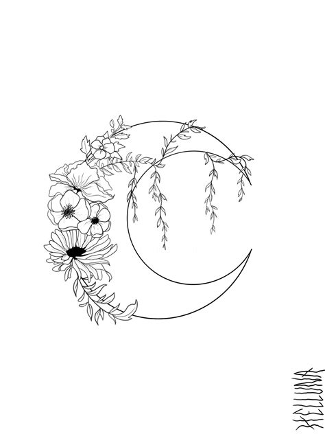 moon flower digital arts by helluna artmajeur
