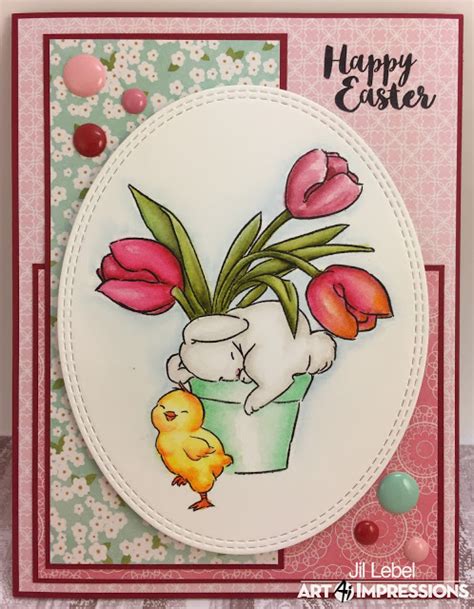 5004 Sweet Easter Set Easter Cards Handmade Art Impressions Cards