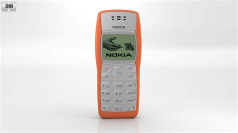 360 View Of Nokia 1100 Orange 3d Model Hum3d Store