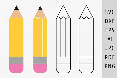 Pencil Svg Bundle Back To School Svg Pencil Name 2105019