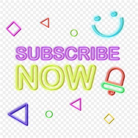 Neon Subscribe Button Png Image Neon Subscribe Button On Transparent Background Sign Neon