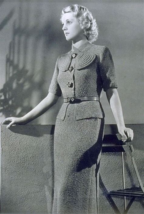 1930s 1930s Knitwear Vintage Knitwear Vintage Knitting 1930s Fashion