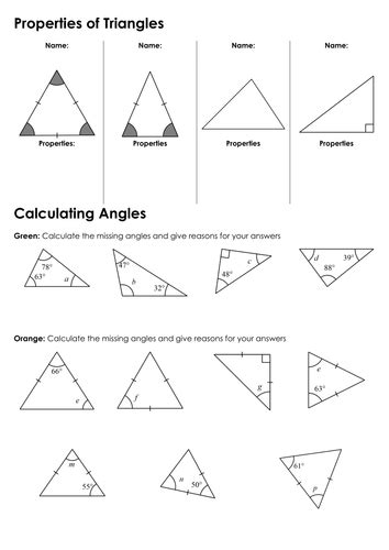 Here is a graphic preview for all of the quadrilaterals and polygons worksheets sections. Sum Of Interior Angles A Triangle Worksheet Pdf | Brokeasshome.com