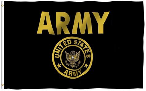 Army Gold And Black Flag United States Military Banner Us Pennant New