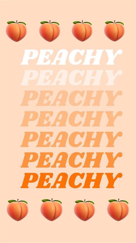 Peachy Wallpaperbackground Iphone🍑 In 2020 Peachy Iphone Background