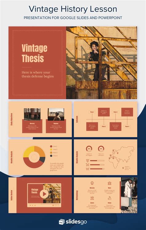 The Vintage History Lesson Is Shown In This Presentation Slider Which