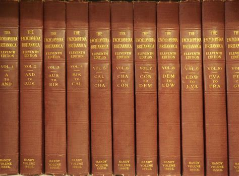 The Encyclopædia Britannica - 11th Edition (1910) | Encyclopædia Fortuita